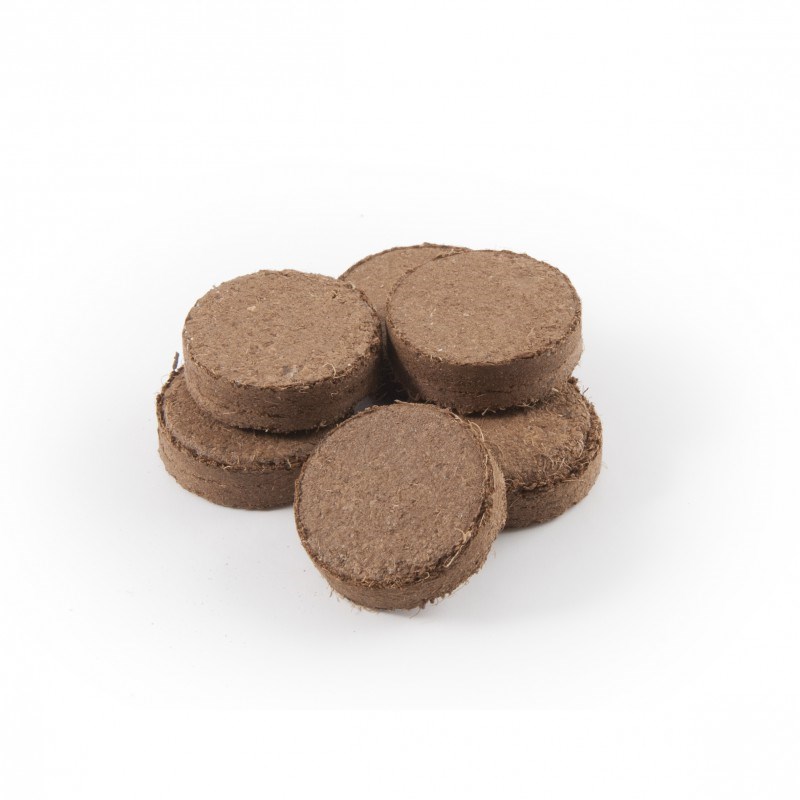 100 plaquettes terre de coco 3 cm