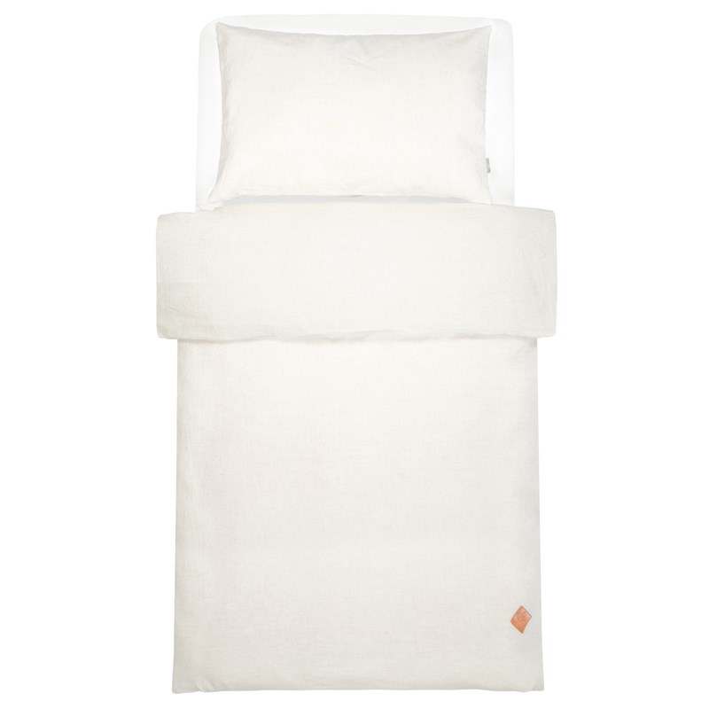 Sevira Kids - Parure bébé réversible lin lavé écru