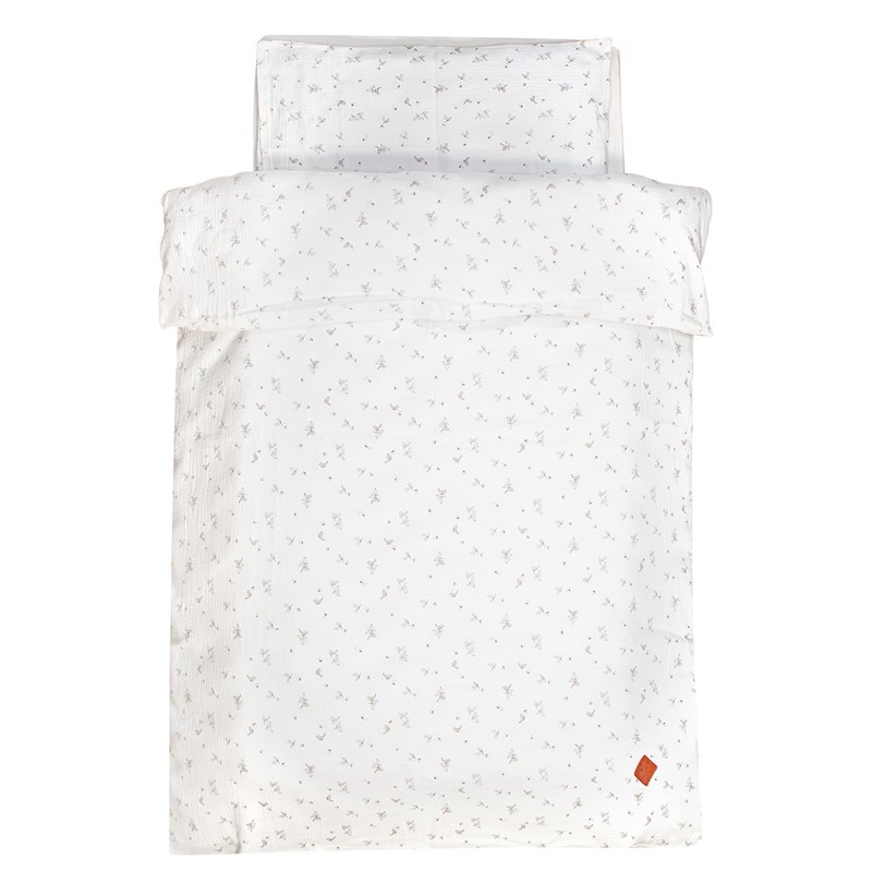 Parure lit housse couette taie melody