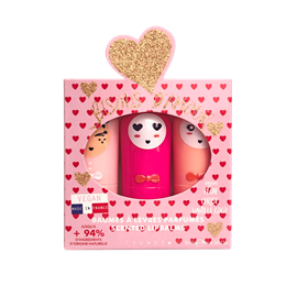 Coffret baumes à lèvres bisous d'amour