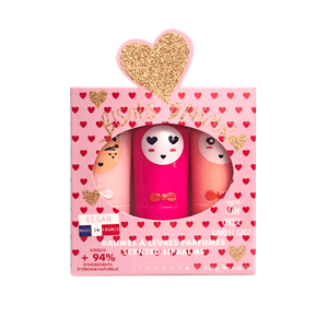 Coffret baumes à lèvres bisous d'amour
