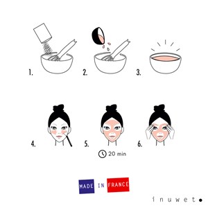 Masque en poudre detox - litchi