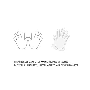 Masque mains gants imprégnés - hydratant
