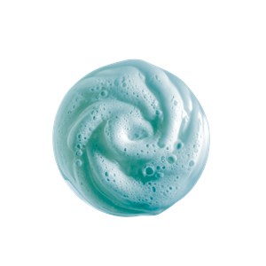 Mousse de douche turquoise - donuts