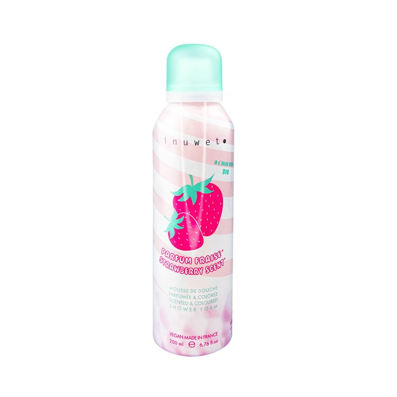 Mousse de douche rose - fraise