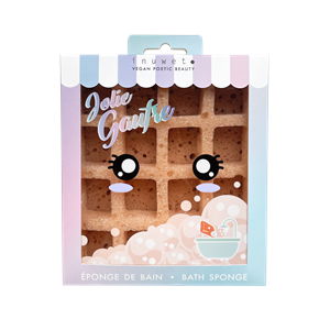 Eponge de douche gaufre