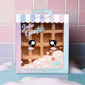 Eponge de douche gaufre