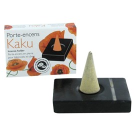 Porte-encens zen en pierre kaku-nacre