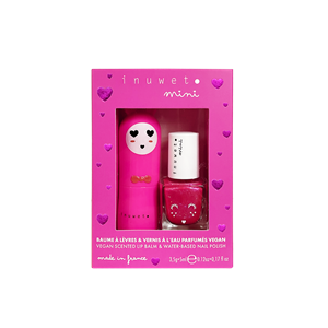 Coffret fuchsia baume et vernis - cerise