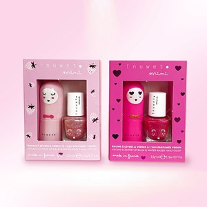 Coffret rose baume et vernis - fraise
