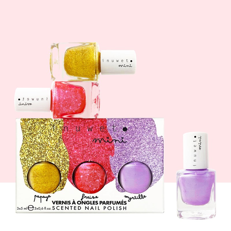 Coffret vernis - papaye fraise myrtille