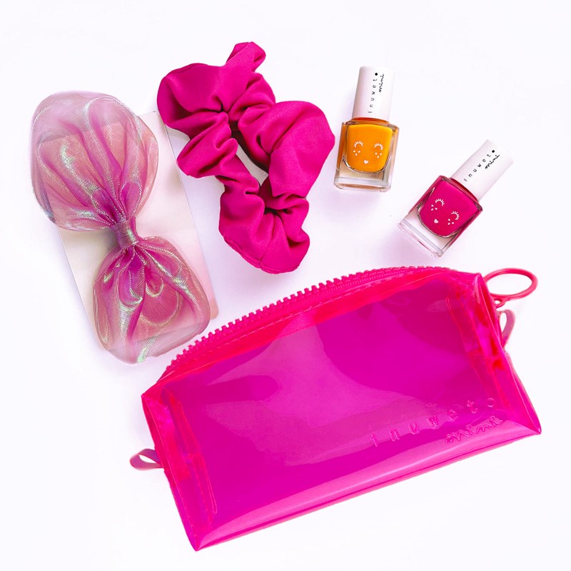 Inuwet - Trousse néon rose - bubble gum et mangue