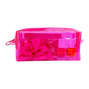 Trousse néon rose - bubble gum et mangue