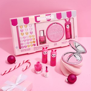 Coffret glitter rose - cerise et fraise