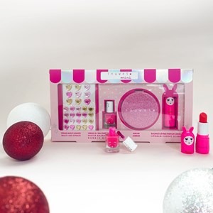 Coffret glitter rose - cerise et fraise