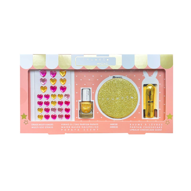 Coffret glitter doré - cheesecake papaye
