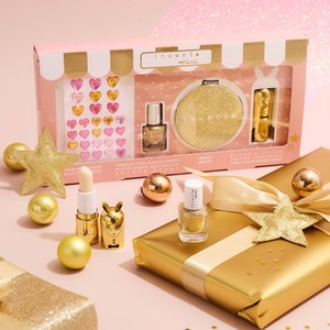 Coffret glitter doré - cheesecake papaye