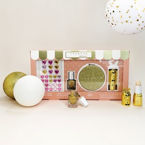 Coffret glitter doré - cheesecake papaye