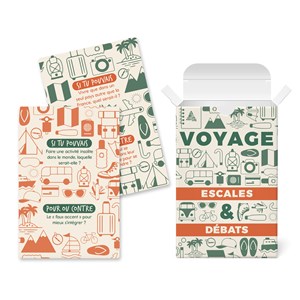 Jeu de cartes, escales & débats