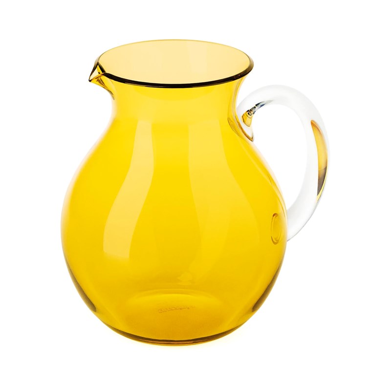 Carafe ballon jaune 2 litres guzzini