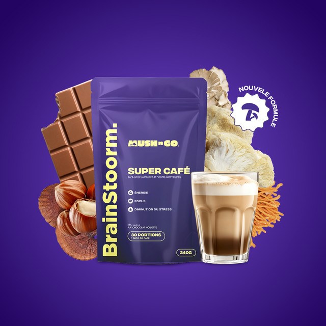 Café adaptogènes brainstoorm goût choco