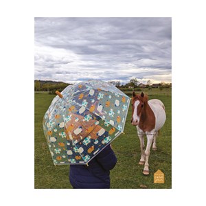 Parapluie transparent la ferme