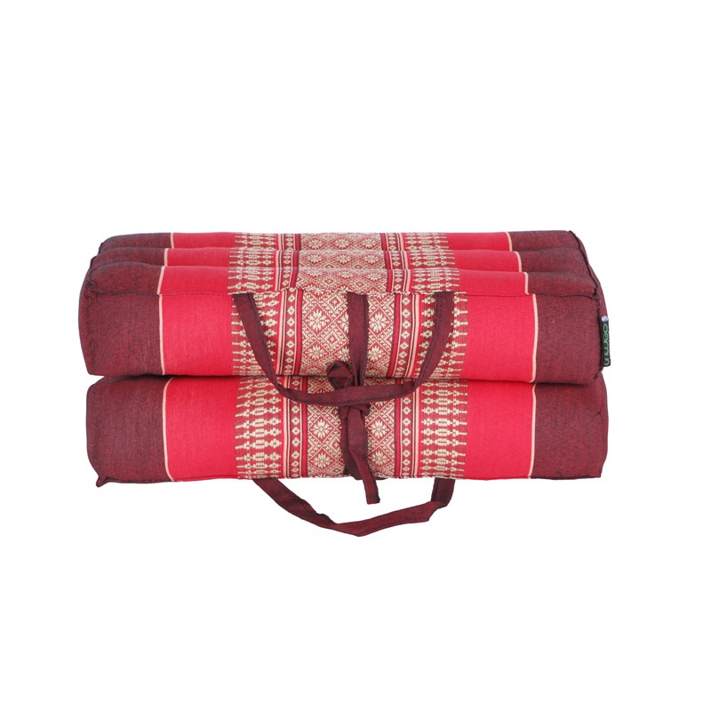 Coussin yoga kapok rouge