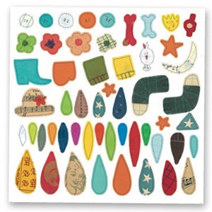 Créer avec stickers petit cadeau 3-6y an