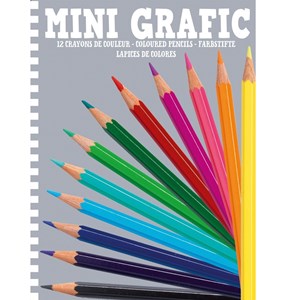 12 crayons de couleurs +4y mini logix