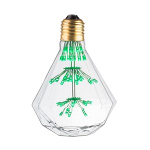 Ampoule lampe déco diamant e27 vert