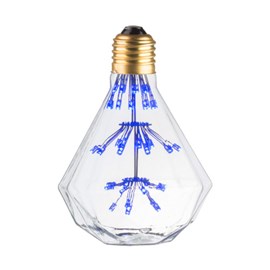 Ampoule lampe déco diamant bleu e27