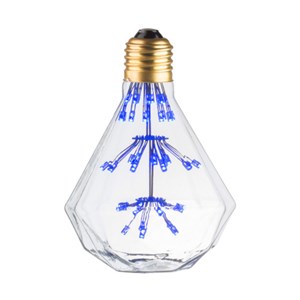 Ampoule lampe déco diamant bleu e27