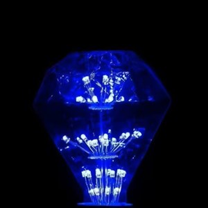 Ampoule lampe déco diamant bleu e27