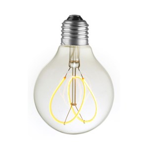 Lampe ampoule déco led filament spirale