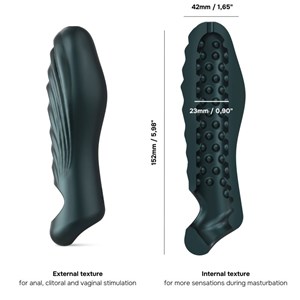 Gaine à pénis et masturbateur - gris