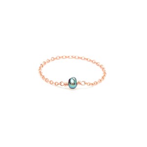 Bague stella or rose gris