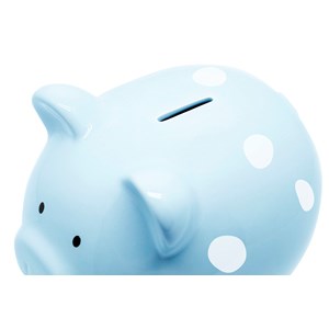 Tirelire cochon céramic medium - bleu