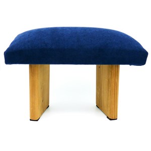 Banc de méditation zen, coton et bois