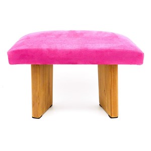 Banc de méditation zen, coton et bois