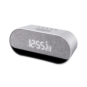 Réveil numérique bluetooth (argent)