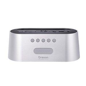 Réveil numérique bluetooth (argent)