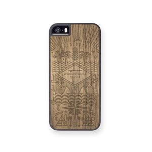 Coque en bois iphone 5-5s et se story