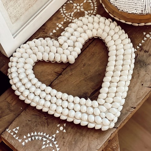 Terracotta - Suspension coeur bohème maxi