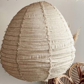 Suspension en lin wabi sabi beige
