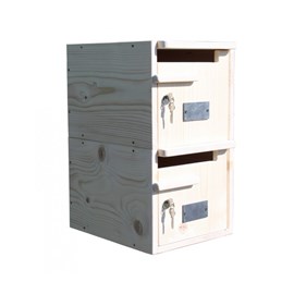 Boite aux lettres double toit plat