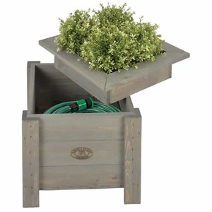 Bac à fleur avec range tuyaux