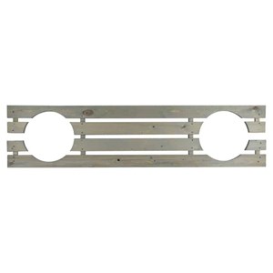 Banc de jardin avec 2 jardinières
