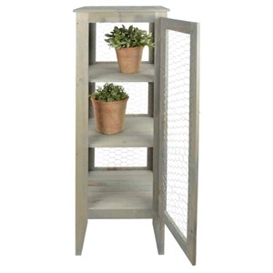 Armoire de jardin grillagée