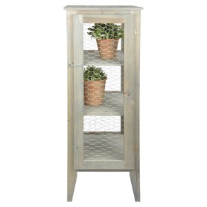 Armoire de jardin grillagée