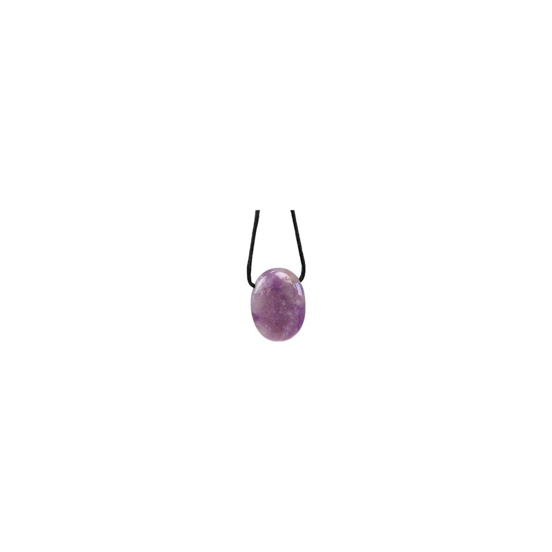 Pendentif percé en améthyste